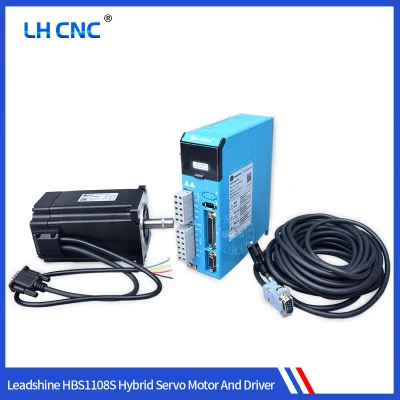 저렴한 가격 기존 Leadshine H2-758 H2-2206 Hbs1108s 전체 세트 하이브리드 서보 모터 및 드라이버 CNC 라우터 용 하이브리드 스테퍼 모터